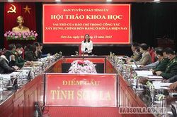 Hội thảo khoa học 'Vai trò của báo chí trong công tác xây dựng, chỉnh đốn Đảng ở Sơn La hiện nay'