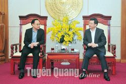 Chủ tịch UBND tỉnh Nguyễn Văn Sơn tiếp lãnh đạo Vietravel