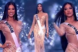 Kim Duyên đẹp 'mê man bất tỉnh' với đầm dạ hội 'Mekong của tôi', sáng rực tại bán kết Miss Universe 2021