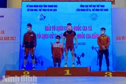 Cử tạ Ninh Bình giành 4 huy chương tại 2 Giải vô địch cử tạ năm 2021