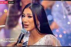 Khoảnh khắc Kim Duyên lọt top 16 Miss Universe nhưng trớ trêu bị ban tổ chức viết sai tên