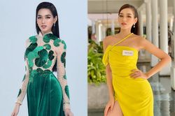 Đỗ Thị Hà diện áo dài 'rau má' phỏng vấn kín, trượt top 10 Hoa hậu nhân ái