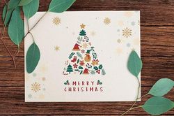 Hướng dẫn cách làm thiệp Giáng sinh handmade
