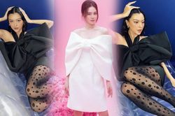 Chưa đến Giáng Sinh mà Tú Hảo, Ninh Dương Lan Ngọc đã tự 'gói mình' thành món quà khổng lồ