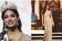 Bật mí chiếc đầm 'crown dress' của Miss Universe: May theo dáng walk của Hoa hậu Ấn Độ