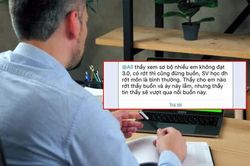 Thầy giáo nhắn tin thông báo đánh rớt môn sinh viên, đọc đến dòng cuối ai nấy đều ngã ngửa