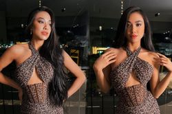 Kim Duyên thả dáng với đồ da beo: Fan rần rần khen ngợi đây là layout đẹp nhất tại Israel