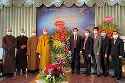 Hà Nội: Chư tôn đức Trung ương GHPGVN chúc mừng Giáng sinh 2021