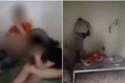 Clip: Chồng 'tung cước' xông vào phòng trọ bắt ghen khiến vợ và nhân tình... không kịp kéo quần