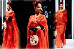 Á hậu Hoàng Thùy diễn vedette, vẻ đẹp nữ quyền ngời sáng trên sàn catwalk