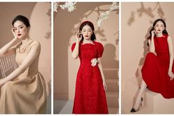 Hạ Vi khoe sắc yêu kiều với loạt váy áo rực rỡ mùa lễ hội