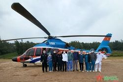 Binh đoàn 18: Bay cấp cứu thành công bệnh nhân trên đảo Bạch Long Vĩ