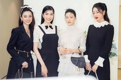 Cẩm Đan lên đồ thanh lịch nhưng thần thái 'chặt đẹp' cả dàn Hoa hậu