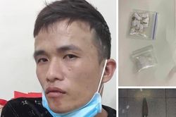 Gã trai mang 'phóng lợn' đi áp tải ma túy