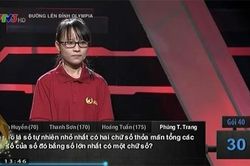 Câu hỏi về Toán học ở Đường Lên Đỉnh Olympia khá đơn giản nhưng thí sinh lại trả lời sai