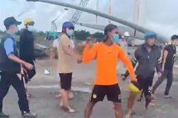 Tạm giữ 5 người tấn công nhóm bảo vệ dự án điện gió