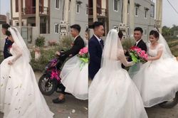 Chú rể đi rước dâu 'đụng độ' người yêu cũ đang về nhà chồng và cái kết không ngờ