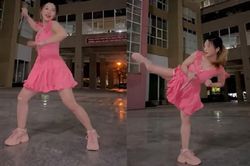 'Hot girl múa côn' khoe clip, bố mẹ vào bình luận câu 'xanh rờn'