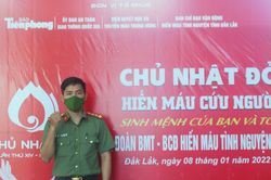 Chiến sĩ trẻ 20 lần hiến máu