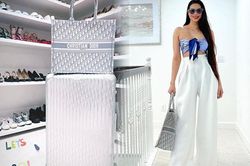 Khám phá bí mật bên trong chiếc túi hiệu đắt đỏ của Hoa hậu Phạm Hương