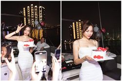 Tổ chức sinh nhật trên du thuyền, con dâu Hoàng Kiều lộ cơ ngơi