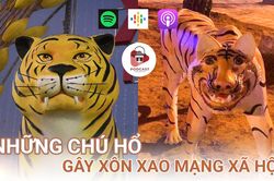 Những linh vật hổ gây xôn xao mạng xã hội dịp gần Tết