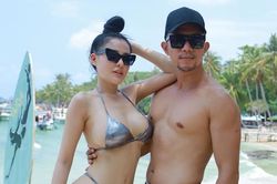 Lương Bằng Quang khoe thân hình vạm vỡ bên bạn gái Ngân 98