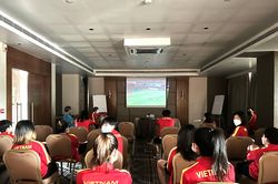 ĐT nữ Việt Nam mổ băng hình, sẵn sàng đương đầu với 'ngọn núi' Nhật Bản