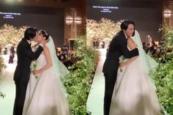 Park Shin Hye bật khóc trong hôn lễ, hành động ông xã tài tử làm 'đốn tim' người hâm mộ
