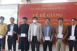 Chính trị - Xã hội Chính trị - Xã hội 112 học viên hoàn thành lớp bồi dưỡng lãnh đạo cấp sở, cấp vụ
