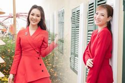 Đan Lê, Thụy Vân rạng rỡ bên hoa xuân