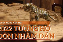 Bộ sưu tập 2022 tượng hổ sơn mài độc bản đón Xuân Nhâm Dần