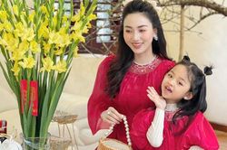 Con gái Á hậu Trà My với phong cách thời trang dễ thương