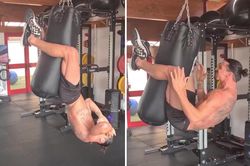 Ibrahimovic tung video tập gym đáng kinh ngạc