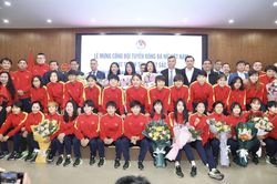 Lễ mừng công Đội tuyển bóng đá nữ Việt Nam