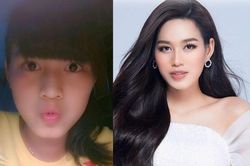 Đầu năm, Đỗ Thị Hà đã tự tay 'đào' lại ảnh cũ thời ngây ngô