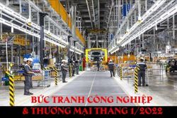 Bức tranh thương mại và công nghiệp tháng 1/2022