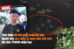 Phát hiện thi thể trên sông Sài Gòn, nghi là nam sinh mất tích khi đến TP.HCM nhập học