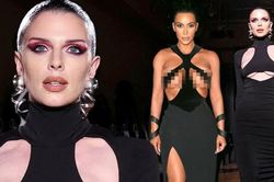 Julia Fox 'thả rông' trên sàn catwalk hậu chia tay Kanye West
