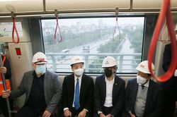 Phó Chủ tịch điều hành EC thăm tuyến đường sắt đô thị Nhổn-ga Hà Nội