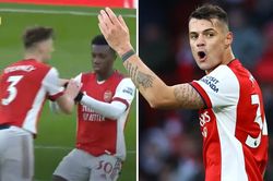 Xhaka từ chối đeo băng đội trưởng của Arsenal trong trận đấu