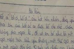 Dân mạng tan chảy vì bài văn tả bố 9,5 điểm của cô bé lớp 7