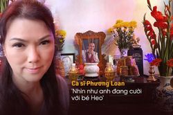 Phương Loan đến nhà thờ tổ của Hoài Linh, thắp nhang cho Chí Tài: 'Nhìn như anh đang cười với bé Heo'