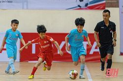 Việt Hùng Thanh Hóa chính thức giành vé vào tứ kết giải Bóng đá U9 toàn quốc 2021