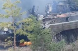 Nga công bố video phá hủy xe bọc thép Ukraine tại biên giới