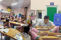 Chỉ vì 1 câu hỏi của con, bố U40 quyết đến lớp để học chữ cùng các bé tiểu học