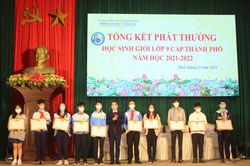 Giáo dục Tin tức giáo dục Tổng kết phát thưởng học sinh giỏi lớp 9 cấp thành phố
