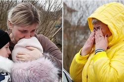 Giữa 'nước sôi lửa bỏng', người mẹ ở Ukraine dẫn 2 con của một người xa lạ đến nơi an toàn
