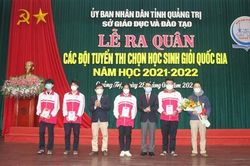 Lễ ra quân các đội tuyển thi chọn học sinh giỏi quốc gia THPT năm học 2021-2022