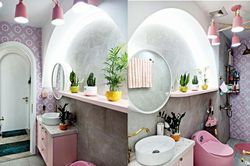 Căn hộ mang hơi hướng vintage với màu chủ đạo xanh, hồng xinh như nhà cho búp bê